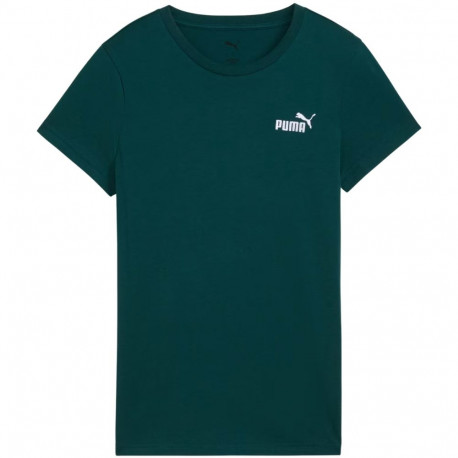 Puma naiste t-särk Ess 2 Color Small No. 1 Logo Tee 682373 75 S, roheline