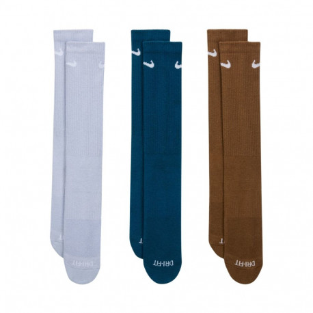 Skarpety Nike Everyday Plus Cushioned 3 pary fioletowe, niebieskie, brązowe SX6888 970 42-46