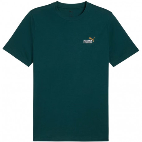 Koszulka męska Puma Ess 2 Color Small No. 1 Logo Tee morska zieleń 684717 75 M