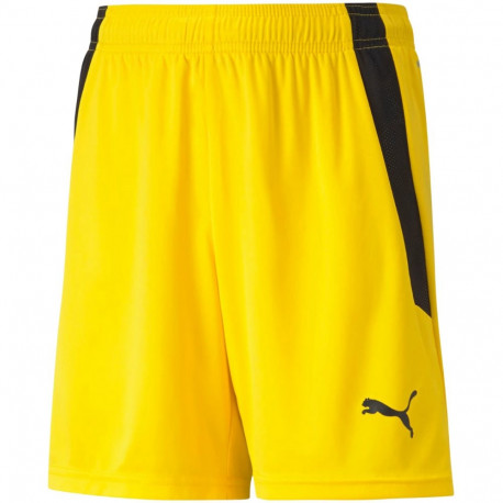 Spodenki dla dzieci Puma teamLIGA Shorts Jr Cyber żółte 704931 07 152cm