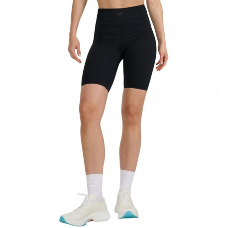 Legginsy damskie krótkie 4F FNK F048 głęboka czerń 4FWAW25TFSTF048 20S XS