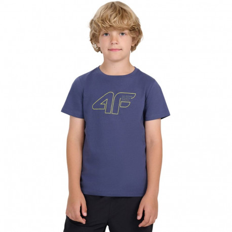 4F poiste t-särk M2417 4FJWAW25TTSHM2417 31S 128cm, tumesinine