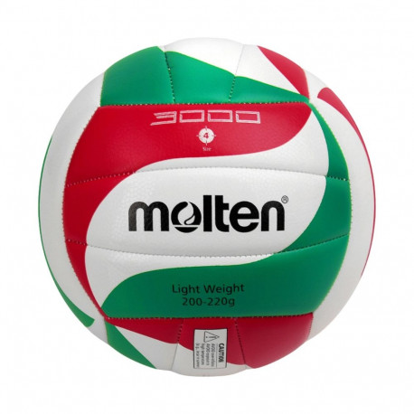 Molten võrkpall V4M3000-L 4, valge-punane-roheline