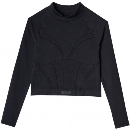 4F naiste pikkade varrukatega särk FNK F483 4FRAW24TFLOF483 20S M/L, süsimust