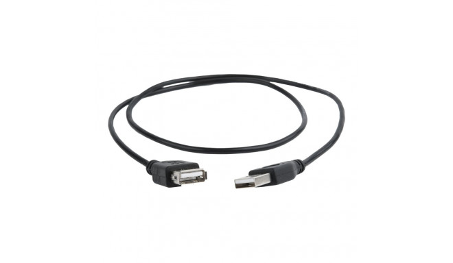 GEMBIRD CC-USB2-AMAF-75CM/300-BK USB 2.0 A - A-pesa 75 cm kaabel must