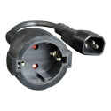 GEMBIRD PC-SFC14M-01 toiteadapteri juhe C14 isane -> schuko emane