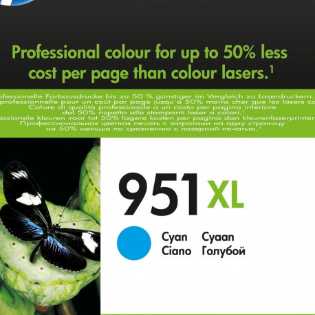 Tint HP CN046A No 951XL Cyan 1500lk@5% Officejet Pro 251dw 276dw 8100 8600 8610 8615 8616 8620 8625 
