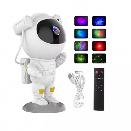 Elight A1 Astronout 360 degree Rotate Head Star Sky & Nebula projector with Remote White