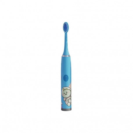 Kiddyz T1 Electric Sonic Toothbrush Kids 3 to 12 Years USB rechargeable (1 extra head) Blue