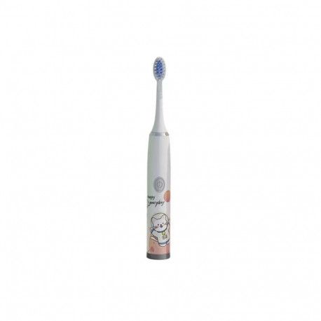 Kiddyz T1 Electric Sonic Toothbrush Kids 3 to 12 Years USB rechargeable (1 extra head) White