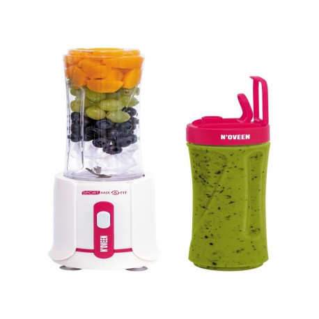 Noveen Blender 300W Ice Crushing Blades 2x600ml Bottles Non-Drip BPA-Free Amerant