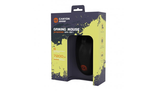 Canyon CANYON mouse Shadder GM-321 RGB 6buttons Wired Black