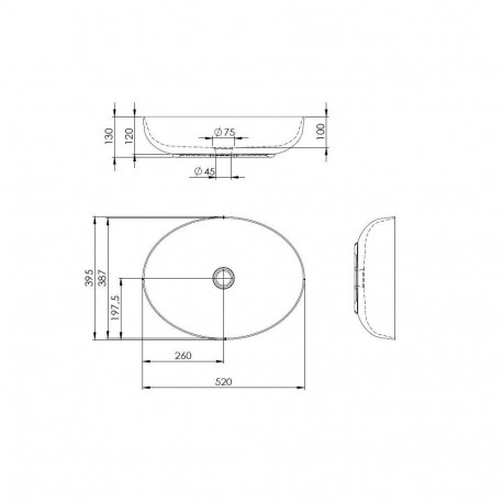 lauapealne valamu RIKA 52x40 roheline matt