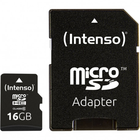 Intenso microSDHC           16GB C10 with Adapter