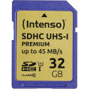 Intenso SDHC kaart 32GB Class 10 UHS-I Premium