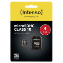 Intenso microSDHC            4GB C10 with Adapter