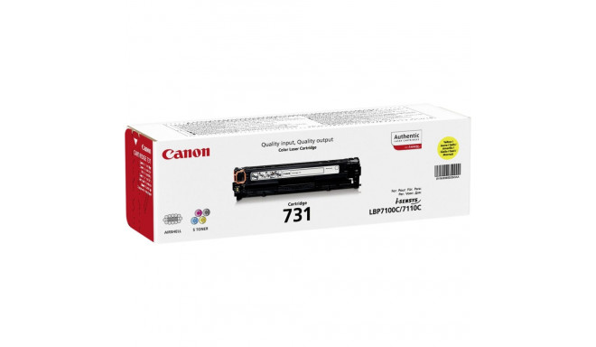 Canon Toner Cartridge 731 Y yellow