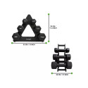 Hantlid TUNTURI Neopreen Dumbbellset, 3 paari + hoidik
