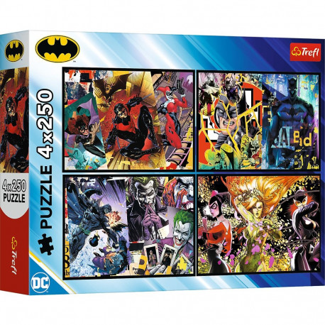 TREFL BATMAN Puslede komplekt, 4x250 osa