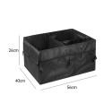 Foldable car boot storage container (Oxford material) black