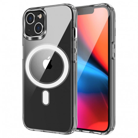 Case for Samsung A07 / A08 Clear Mag Cover (MID) compatible with MagSafe transparent