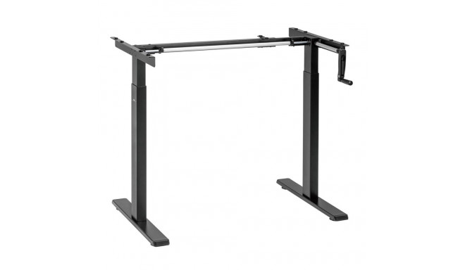 Maclean kirjutuslaud, manuaalne kõrguse reguleerimine, ilma lauaplaadita, seisva ja istuva töö jaoks