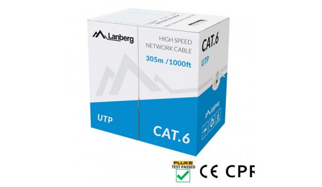 LANBERG kaabel UTP CAT.6 305M vask hall