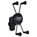 RAM Mounts X-Grip suur telefonihoidik mootorratta kahvli kinnituspesaga