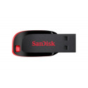 SanDisk Cruzer Blade USB mälupulk 128 GB USB Type-A 2.0 must, punane