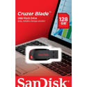 SanDisk Cruzer Blade USB mälupulk 128 GB USB Type-A 2.0 must, punane