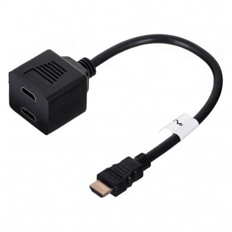 Lanberg AD-0019-BK HDMI videojagaja 2x HDMI