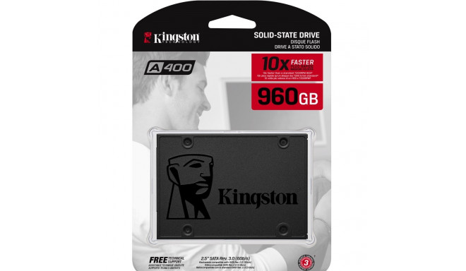 Kingston Technology A400 960 GB 2.5" Serial ATA III TLC