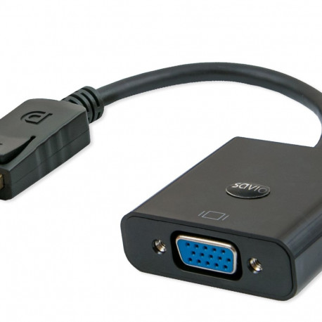 Savio CL-90 videokaabli adapter 0.2 m DisplayPort VGA (D-Sub) must
