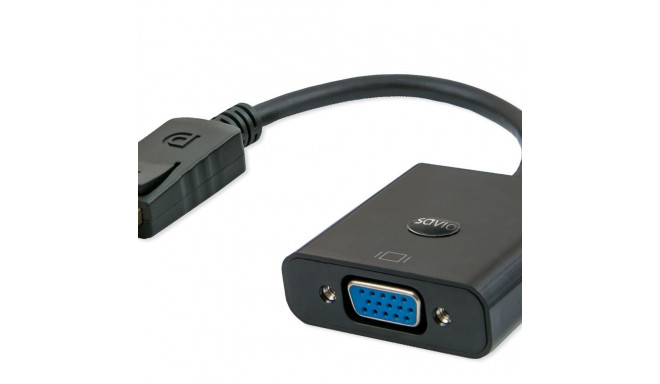 Savio CL-90 videokaabli adapter 0.2 m DisplayPort VGA (D-Sub) must