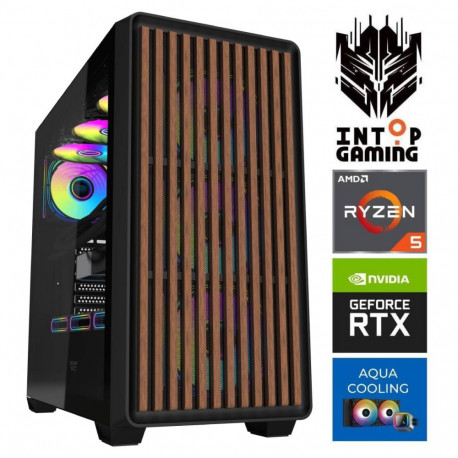 INTOP AQUA Ryzen 5 9600X 64GB DDR5 1TB SSD M.2 NVME+2TB RTX5070 12GB no-OS