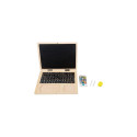 Small foot Wooden Laptop with Magnet Board