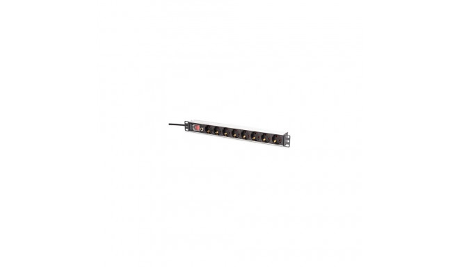 Digitus DN-95436 power distribution unit (PDU) 8 AC outlet(s) 1U Black, Silver