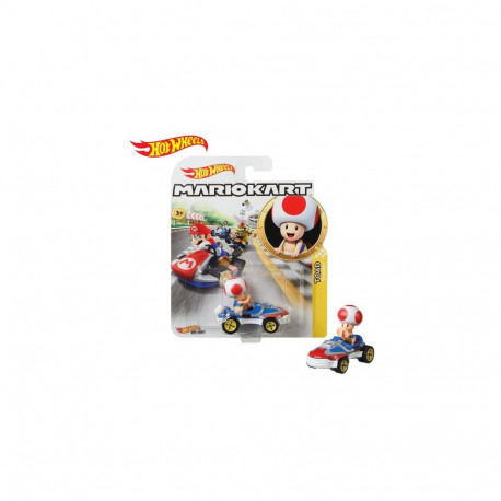 Hot Wheels Mario Kart Collection of 1:64 Scale Die-Cast Replica Vehicles, Toy Collectibles