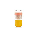 Lékué 885006 food storage container Round Jar 0.6 L Coral 1 pc(s)