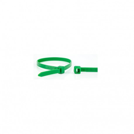 WKK 110124571 cable tie Releasable cable tie Plastic, Polyamide Green 100 pc(s)