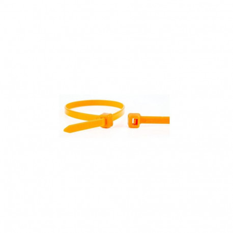 WKK 110124371 cable tie Releasable cable tie Plastic, Polyamide Orange 100 pc(s)