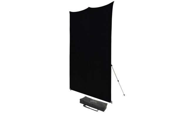 Westcott X Drop Pro Kreukbestendige Achtergrond Kit Rich Black (8' x 8')