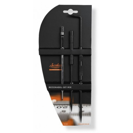 Steel scriber set 175 mm CV-steel with 1 needle, 240 mm CV, Scala