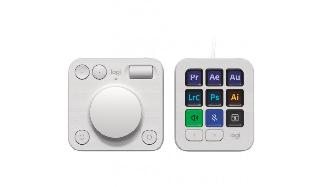 "Logitech MX Creative Console Pale Grey"