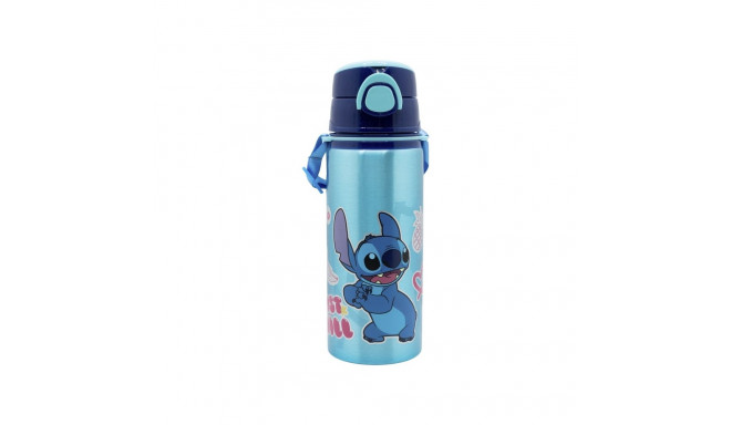 Disney Stitch - Bidon aluminiowy ze słomką i paskiem 730 ml