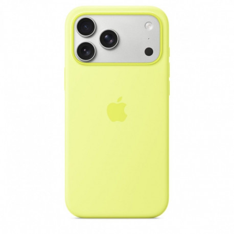 iPhone 17 Pro Max Silicone Case with MagSafe - Neon Yellow