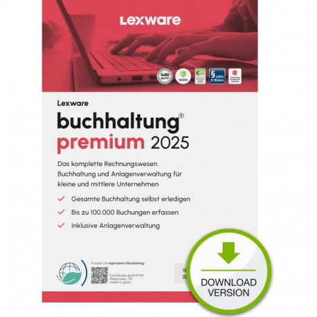Lexware Buchhaltung Premium 2025 – 1 seade, 1 aasta – ESD-allalaadimine
