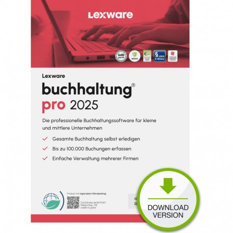 Lexware Buchhaltung Pro 2025 – 1 seade, 1 aasta – ESD-allalaadimine