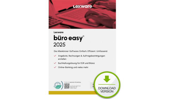 Lexware Büro Easy 2025 – 1 seade, 1 aasta – ESD-allalaadimine
