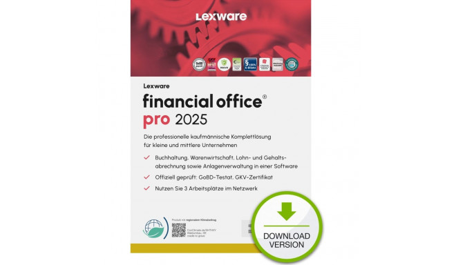 Lexware Financial Office Pro 2025 – 3 seadet, ABO – ESD – allalaadimine
